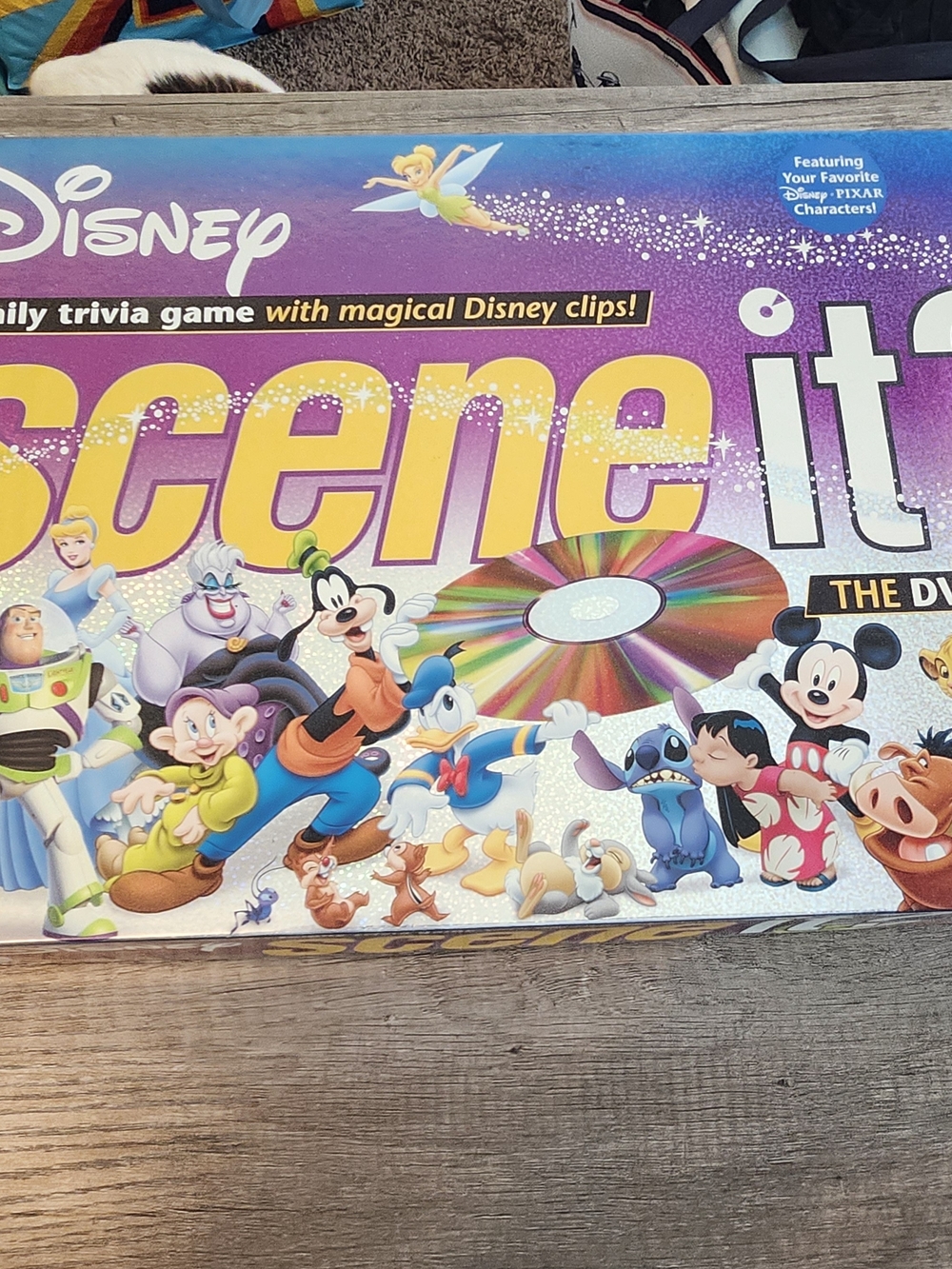 Disney Scene It? Family Trivia Game - Purple and Yellow